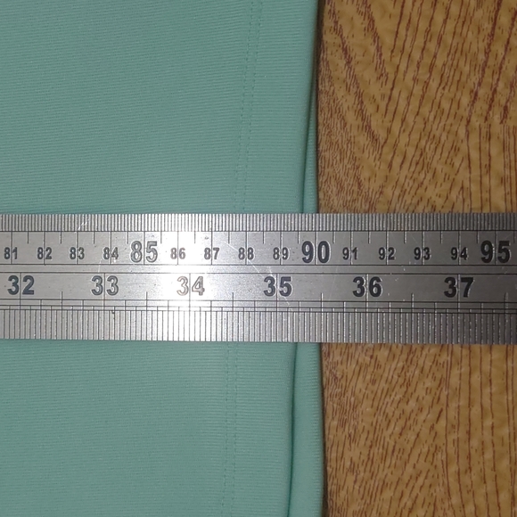 Adidas T-Shirt Dress Short Sleeve Girls 15-16 Years Green Popper Sides Trefoil - Picture 11 of 13